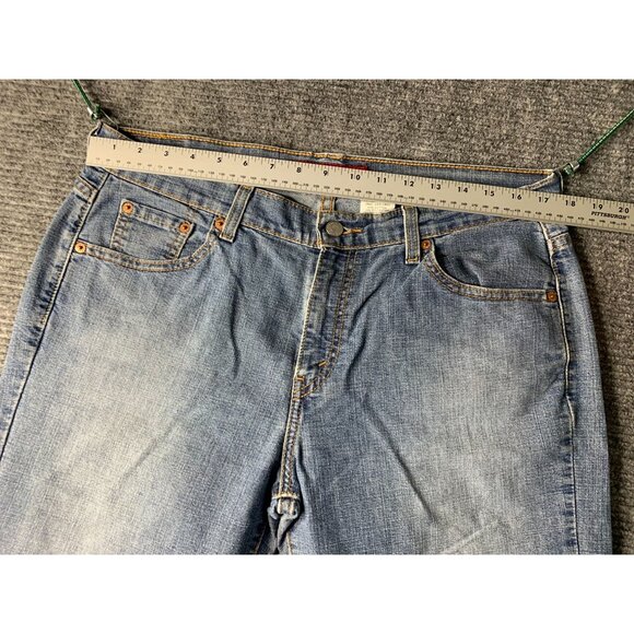 Levis 515 Womens Size 12 M Noveau Bootcut Jeans Light Wash Low Rise Stretch Blue - Picture 7 of 8